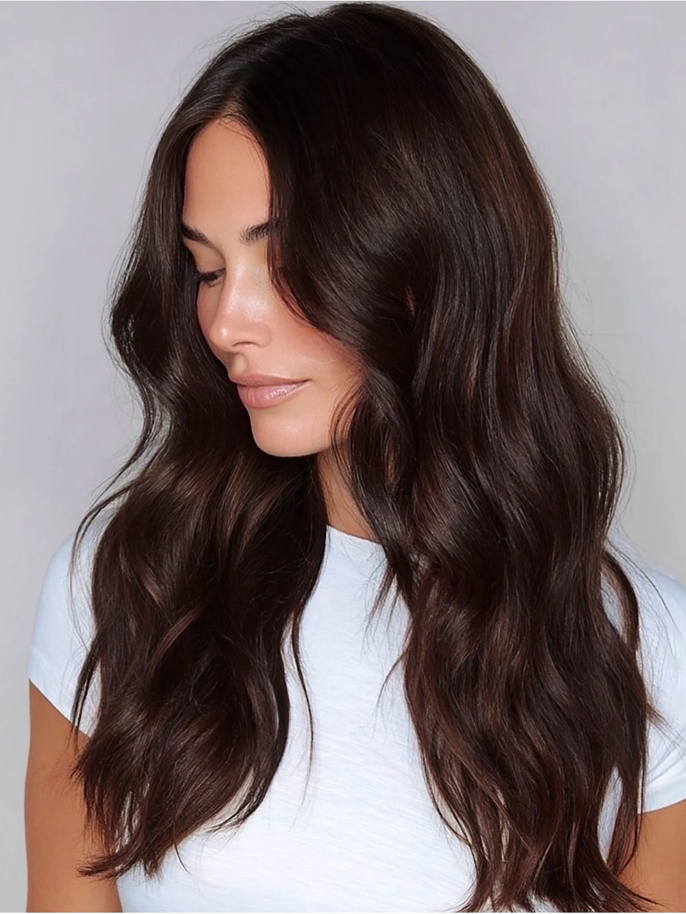 BELLAMI Hair Extensions Piccolina 120g 18” #7 Almond Brown Factory Sealed